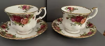 Buy 2 Royal Albert Old Country Roses  - Tea Cups And Saucers • 16£