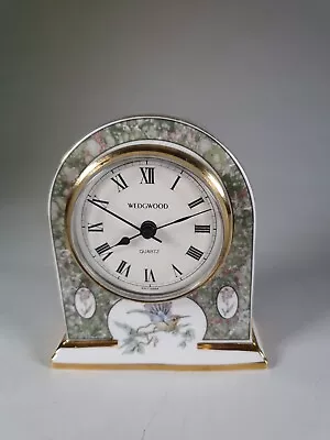 Buy Vintage Wedgwood Bone China Humming  Birds  Decorative Shelf Mantel Desk Clock  • 17£