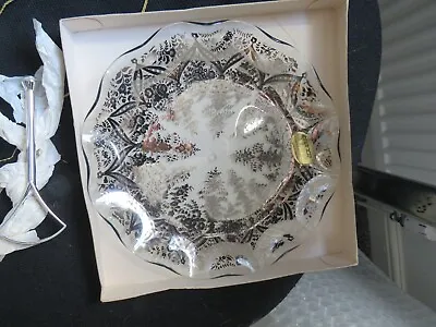Buy Vintage Chance Glass Tree Design Cake Stand In Box • 4£