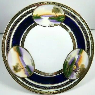 Buy Antique Noritake China Hand Painted In Japan 6 1/2  Plate 1920-1940's Gold Gild • 16.09£