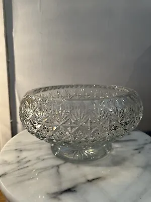 Buy Cut Glass Crystal Fruit Bowl • 20£