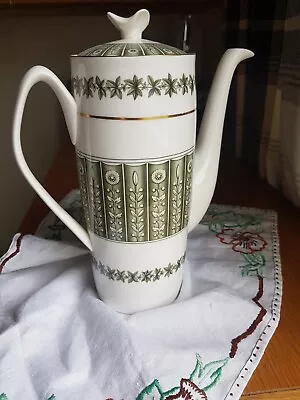 Buy Spode Provence Green Pattern Coffee Pot White China • 8£