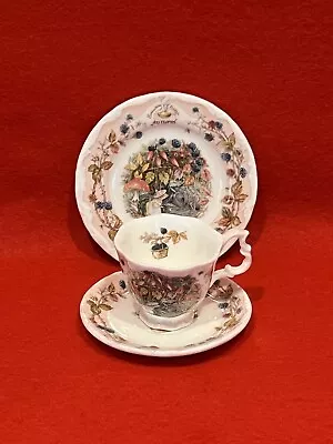 Buy Brambly Hedge Royal Doulton Autumn Tea Cup, Saucer & Plate - Miniature Trio • 19.99£