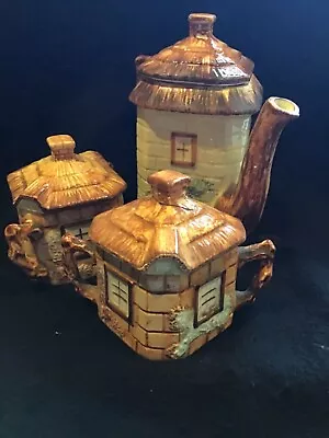 Buy Keele Street Cottage Ware Teapot & Two Lidded Pots. • 12.50£