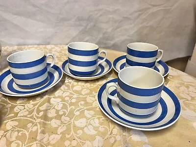 Buy T G Green Cornish Ware Cups & Saucers X 4 • 5.50£