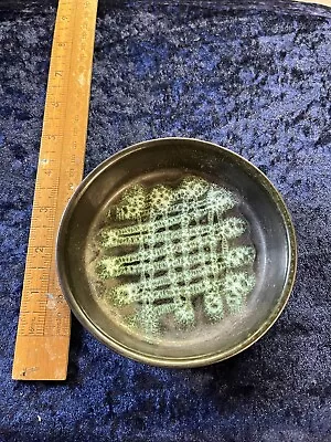Buy Rye Pottery Coin Dish Mid Century Item Curios Piece Retro Pattern Studio Pottery • 15£