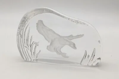 Buy Vintage Wedgwood Crystal Glass Paperwight, Duck In Flight • 12.50£