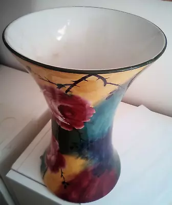 Buy Wemyss Ware Waisted  Vase Jazzy Cabbage Rose 28 Cm A/f • 42£