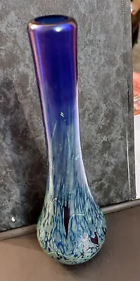 Buy Okra Iredescent Knightshade Vase Hight 10 Inch Width 3 Inch-rfg • 75£