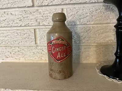 Buy Rare Antique J.H. Batty Paper Label Stoneware Ginger Ale Bottle- Walkden England • 96.02£