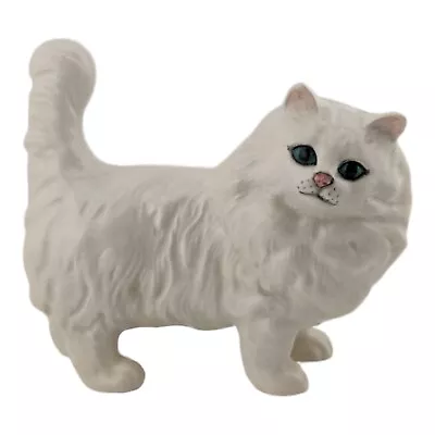 Buy Vintage Beswick Porcelain Persian Cat Figurine 13cm Tall Glossy White MINT • 21.99£