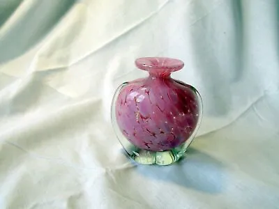 Buy Vintage Mdina Malta Glass Pink Vase Paperweight • 0.99£