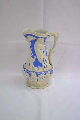 Buy Antique Charles Meigh Staffordshire Blue And White Parian Ware Pitcher #MAN • 12.38£