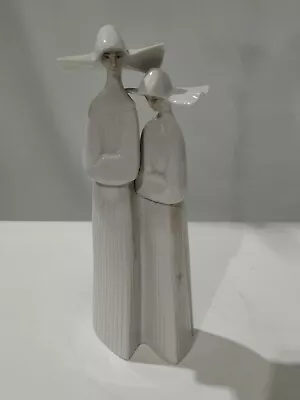 Buy Nao Lladro Figurine Two Nuns Gloss Finish 33cm High • 75£