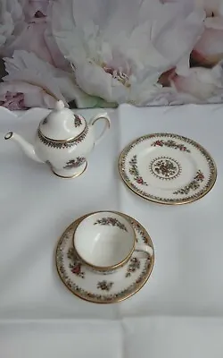 Buy Coalport Ming Rose Miniature Afternoon Tea Set Reduced £30.00 • 24£