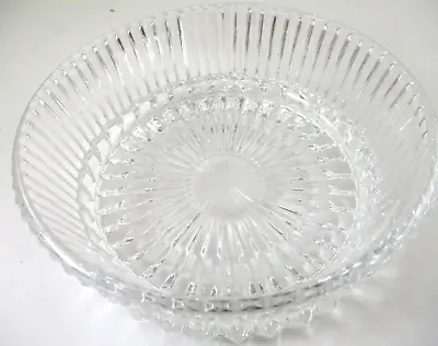 Buy Vintage 1978 Fostoria Heritage Clear Lead Crystal Candy Dish Ribbed Heavy • 14.58£
