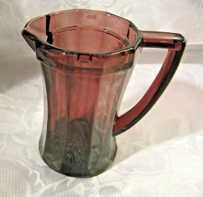 Buy Amethyst Purple Glass Small Pitcher Vintage Glassware • 25.17£