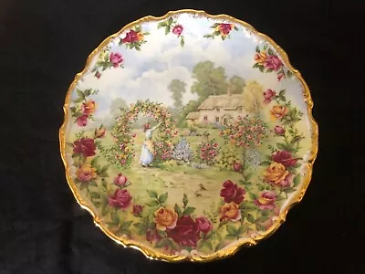 Buy Royal Albert A Celebration Of The Old Country Roses Garden Bone China Plate 1986 • 14£