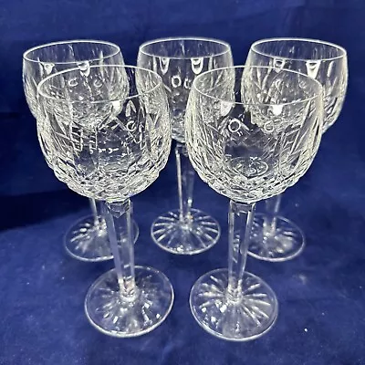 Buy WATERFORD Lismore Crystal Hock Balloon Wine Glasses 5 Lot - Very Good MUST READ • 143.81£