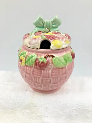 Buy Shorter And Son Stoke On Trent Strawberry Shaped Jam/Condiment Jar ~ Flawed • 23.74£