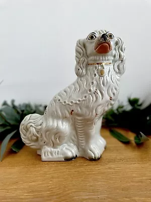 Buy Large Victorian Staffordshire Pottery  Wally  Dog • 79.99£