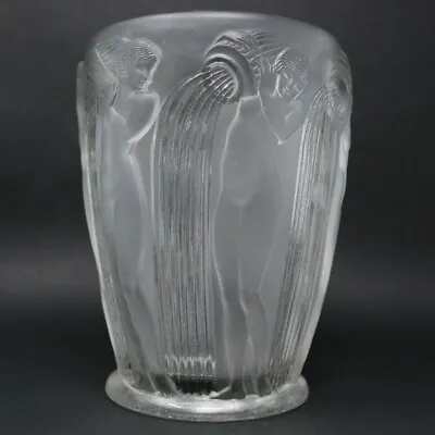 Buy Rene Lalique Clear Glass Danaides Vase • 4,530£