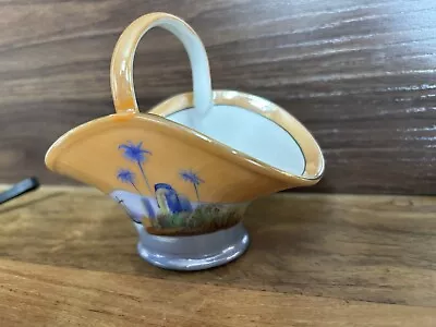 Buy Vintage Noritake China Porcelain Basket Hand Painted • 15£