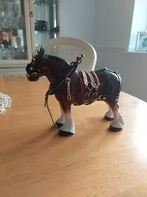 Buy Beautiful Melba Ware Shire Horse With Tack 16 Cm Mint • 13.50£