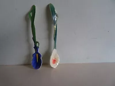 Buy Gorgeous Franz Porcelain Spoons - Bird Of Paradise Boxed  Orchid Moth Unboxed • 10£