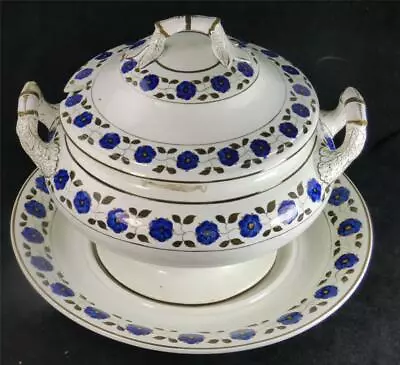 Buy C1800 Antique Spode Creamware Soup Tureen Cover & Stand • 194.99£