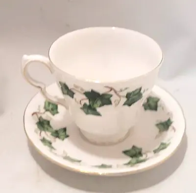 Buy Vintage Colclough Ivy Leaf  Footed Tea Cup & Saucer Made In England • 6£