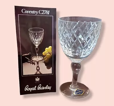 Buy Royal Brierley Crystal  COVENTRY  Wine Glass - 15cms (5-7/8 ) Tall  • 19.99£