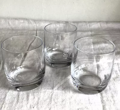 Buy THREE Dartington Crystal Stemless Wine Glasses / Tumblers. • 7.50£
