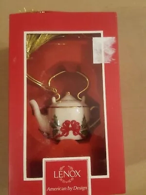 Buy Lenox Hoilday Tea Kettle Ornament New • 15.34£