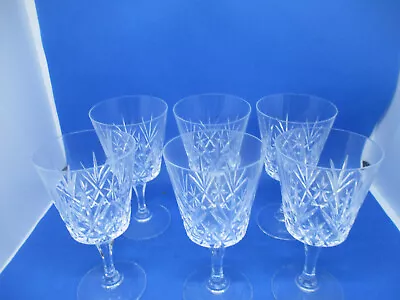 Buy Crystal Wine Glasses Set Of 6  VERRERIE CRISTALLERIE D ARQUES 16.5CL, BOXED. • 25£