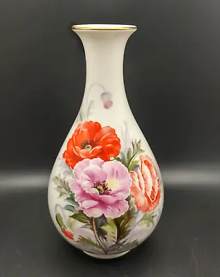 Buy Vtg Noritake Vase Handpainted With Poppy Flowers Nippon Toki Kaisha Bone China • 48.13£