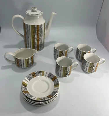Buy Midwinter Coffee Set, Coffee Pot, Cups And Saucers - Vintage Coffee Sets • 35£