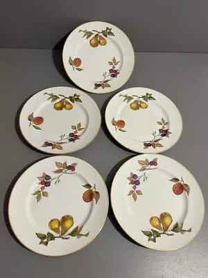 Buy Royal Worcester Evesham X5 Side Plates Dinnerware Set Made In England 1961 • 19.99£
