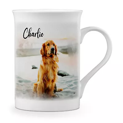 Buy Personalised Watercolour Pets Photo Novelty Fine Bone China Mug • 10.99£