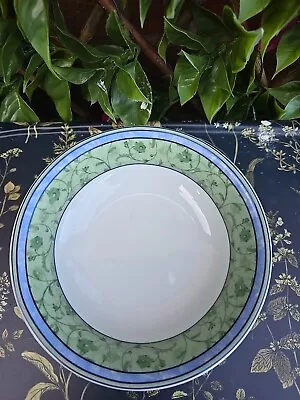 Buy Vintage Wedgwood Home 1995 Watercolour Floral Green Blue Cereal Bowl 6¼x2¼ • 3£