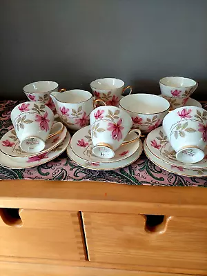 Buy Vintage Old Royal Bone China 20 Piece Floral Tea Set • 35£