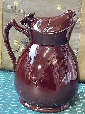 Buy Antique Patent English Wood & Sons “Cosy” Pottery Teapot Brown Earthenware 1920s • 7£