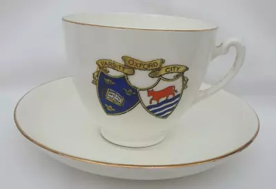 Buy Arcadian Crested China Cup & Saucer - Oxford Varsity City • 5£