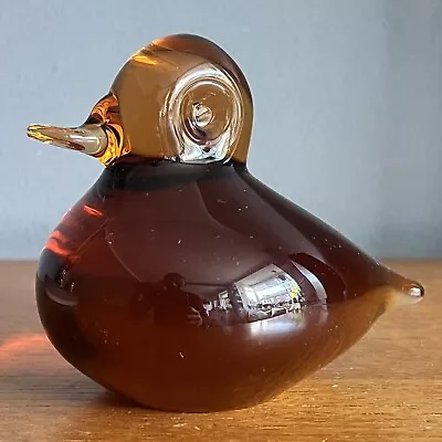 Buy Vintage Wedgwood Duck Paperweight Amber Signed On Base • 10£