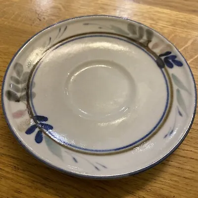 Buy Highland Stoneware Scottish Pottery Saucer Celadon Floral • 6£