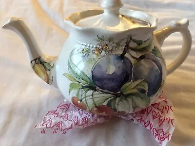 Buy Vintage Arthur Wood Teapot Fruit Pattern 6384 • 18.75£