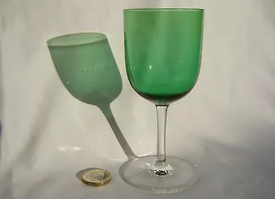 Buy Edwardian U Bowl Green Port Wine Glass Art Nouveau Era UG3 • 10£