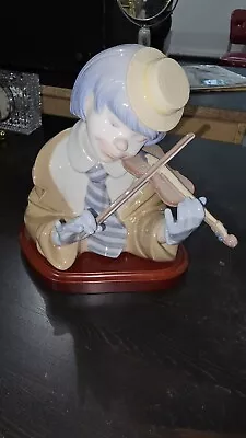 Buy Lladro  The Blues  Clown With Violin # 5600 Porcelain Figurine Made In Spain  • 132.30£