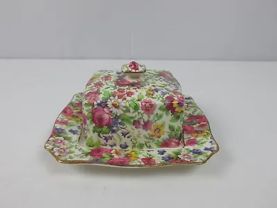 Buy Royal Winton Summertime Grimwades China Covered Butter Cheese Dish England Made • 75.71£