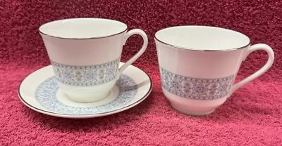 Buy Counterpoint Royal Doulton English Fine Bone China Cups X 2 1 Saucer • 13.75£